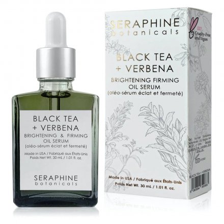 seraphine botanicals Black Tea  Verbena  Brightening & Firming Oil Serum