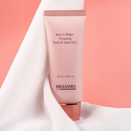 MIGUHARA Rose Collagen Wrapping Peel-off Mask Pack