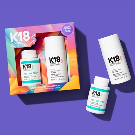 K18 Ultimate Reset + Repair Hair Mask and Shampoo Set