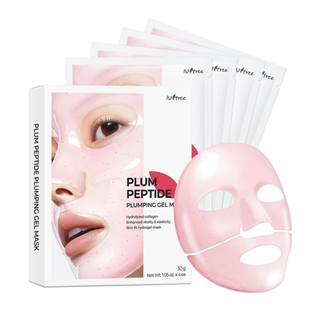 Isntree Plum Peptide Plumping Gel Mask Set