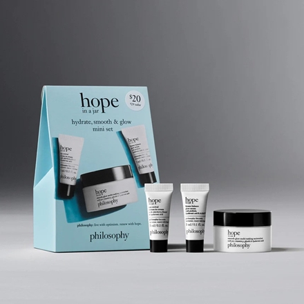 Philosophy hydrate, smooth & glow mini set