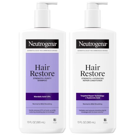 Neutrogena Hair Restore Strength + Purity Shampoo and Conditioner