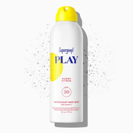 Supergoop PLAY Antioxidant Body Mist SPF 50 Sunny Citrus